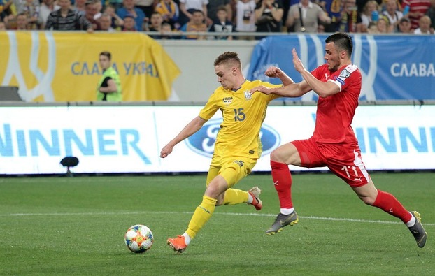 Украина сыграла вничью с Сербией, отыгравшись на 93-й минуте