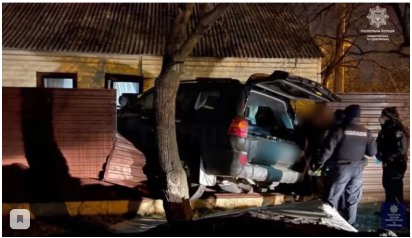 Водитель под алкоголем неудачно попытался сбежать от полиции в Краматорске