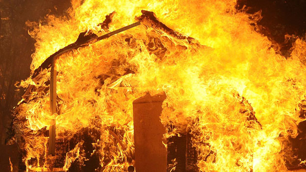Трагедия: В Артемовском районе на пожаре погиб пенсионер