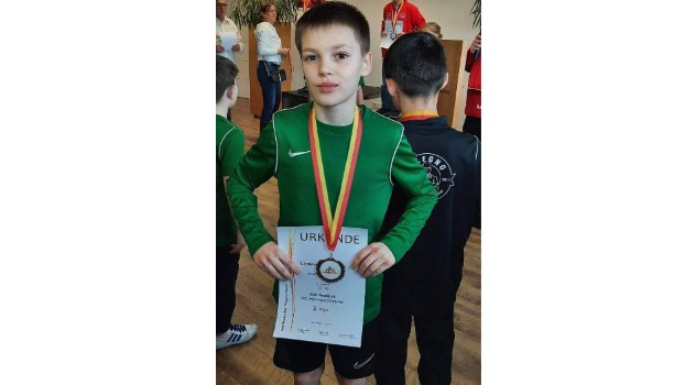 Юный спортсмен из Константиновки взял бронзу на соревнованиях в Германии