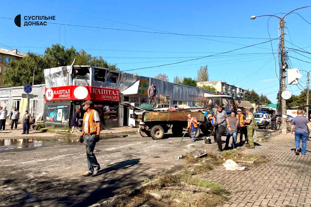 Константиновка: Кроме удара по рынку было еще два обстрела за прошедшие сутки