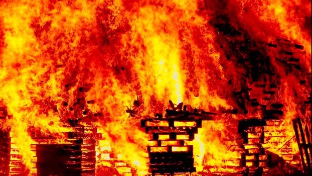 Пожары в Дружковке: огонь «отметил» праздники по-своему