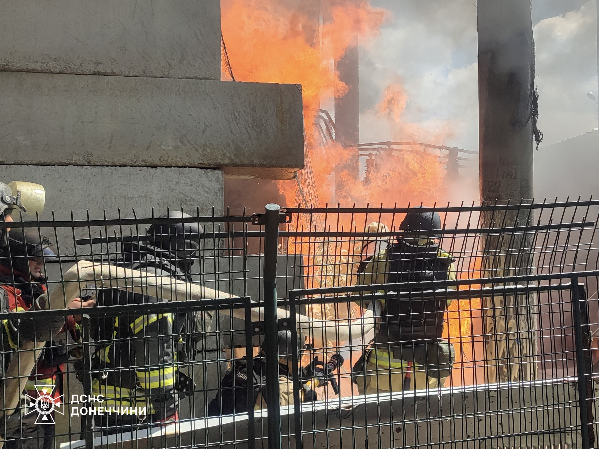 Пожар трансформатора