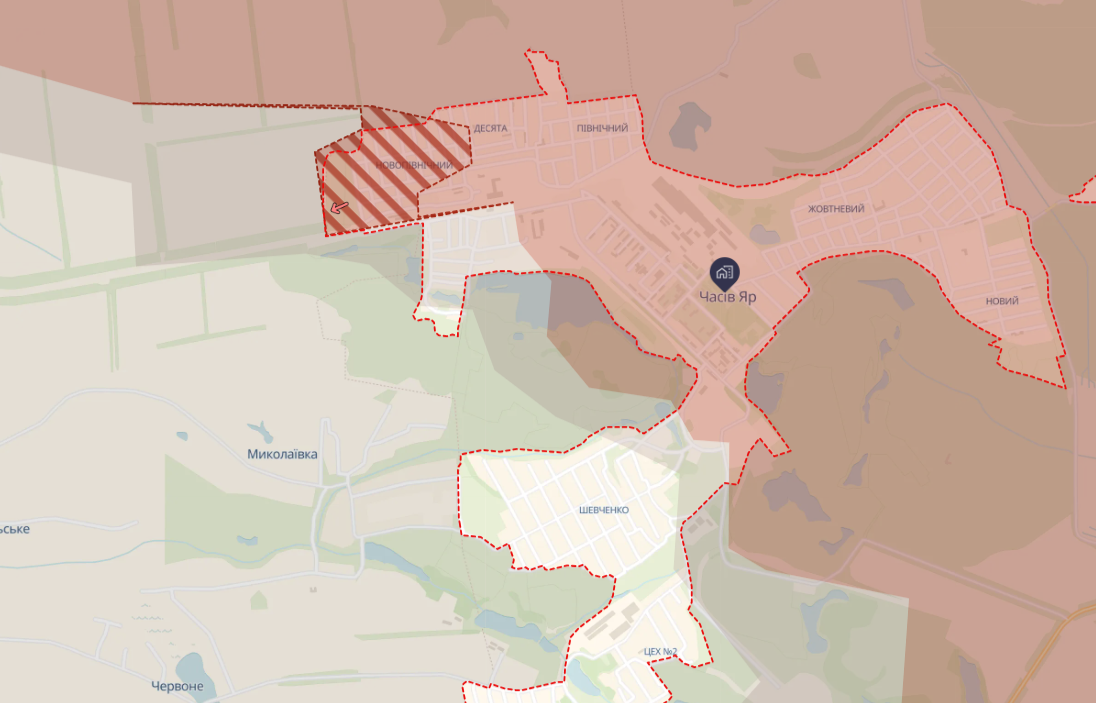 Просування росіян в Часовому Яру