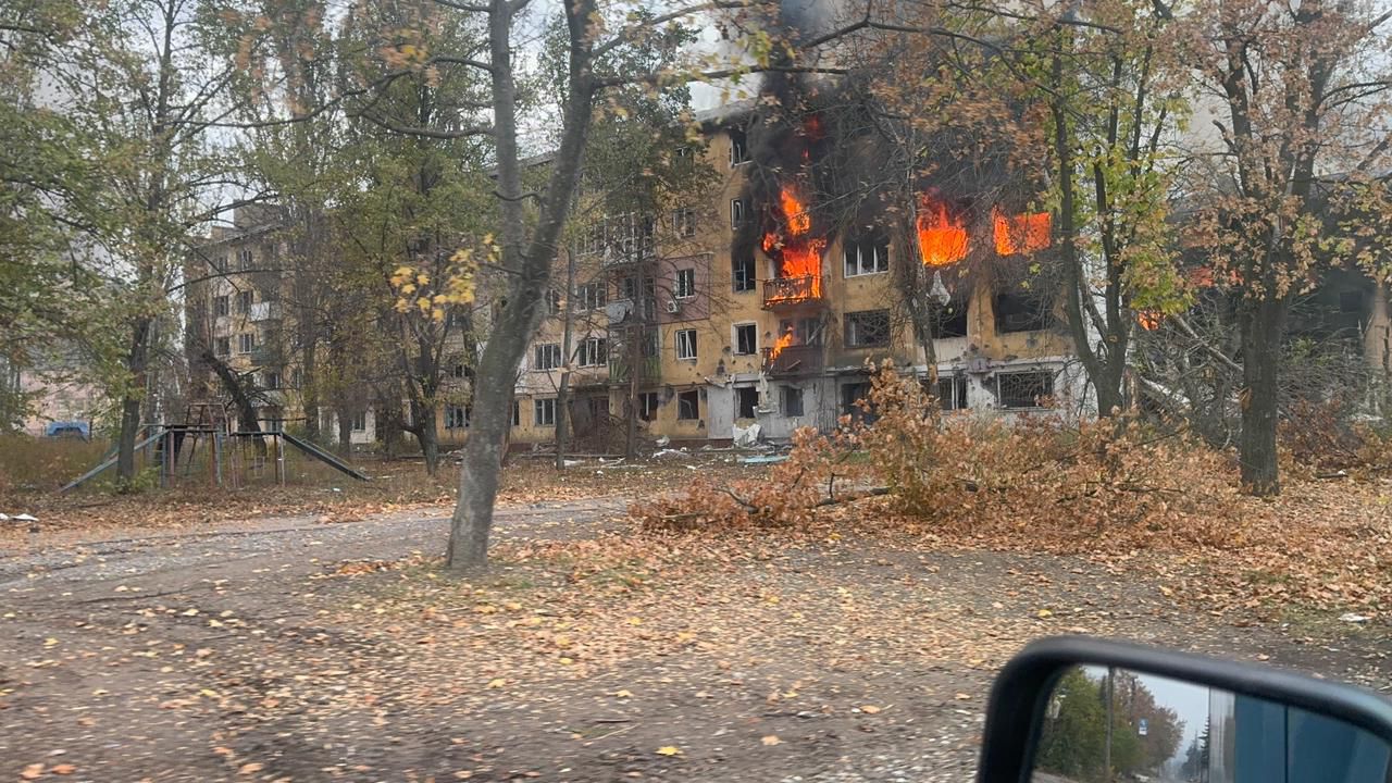 Атаки по Константиновке 17.10