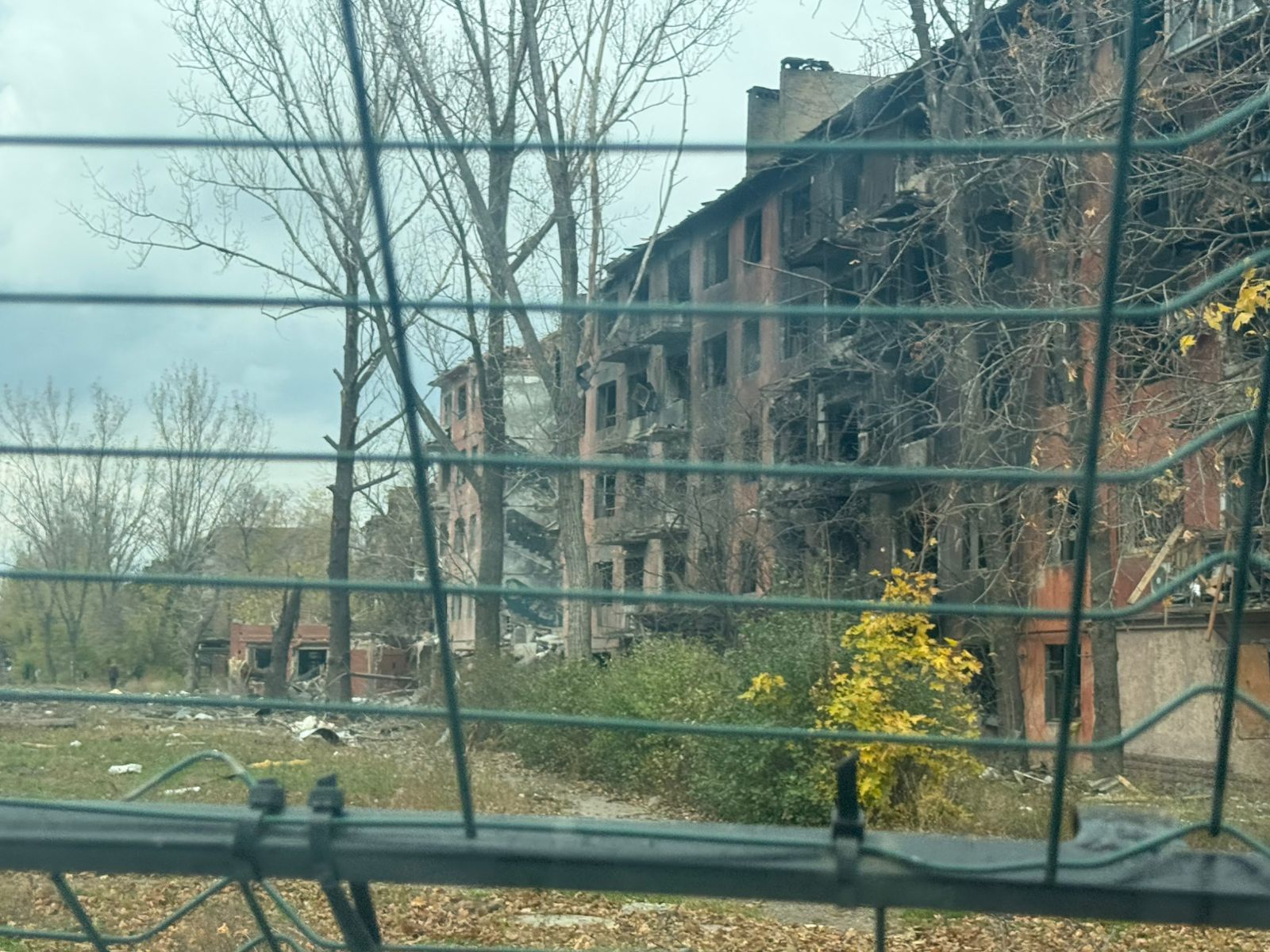 Разрушения в Константиновке 21 октября