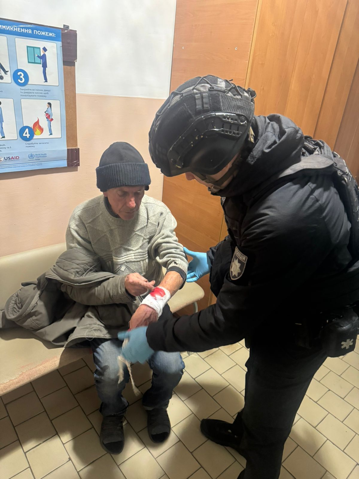 Раненый в Константиновке