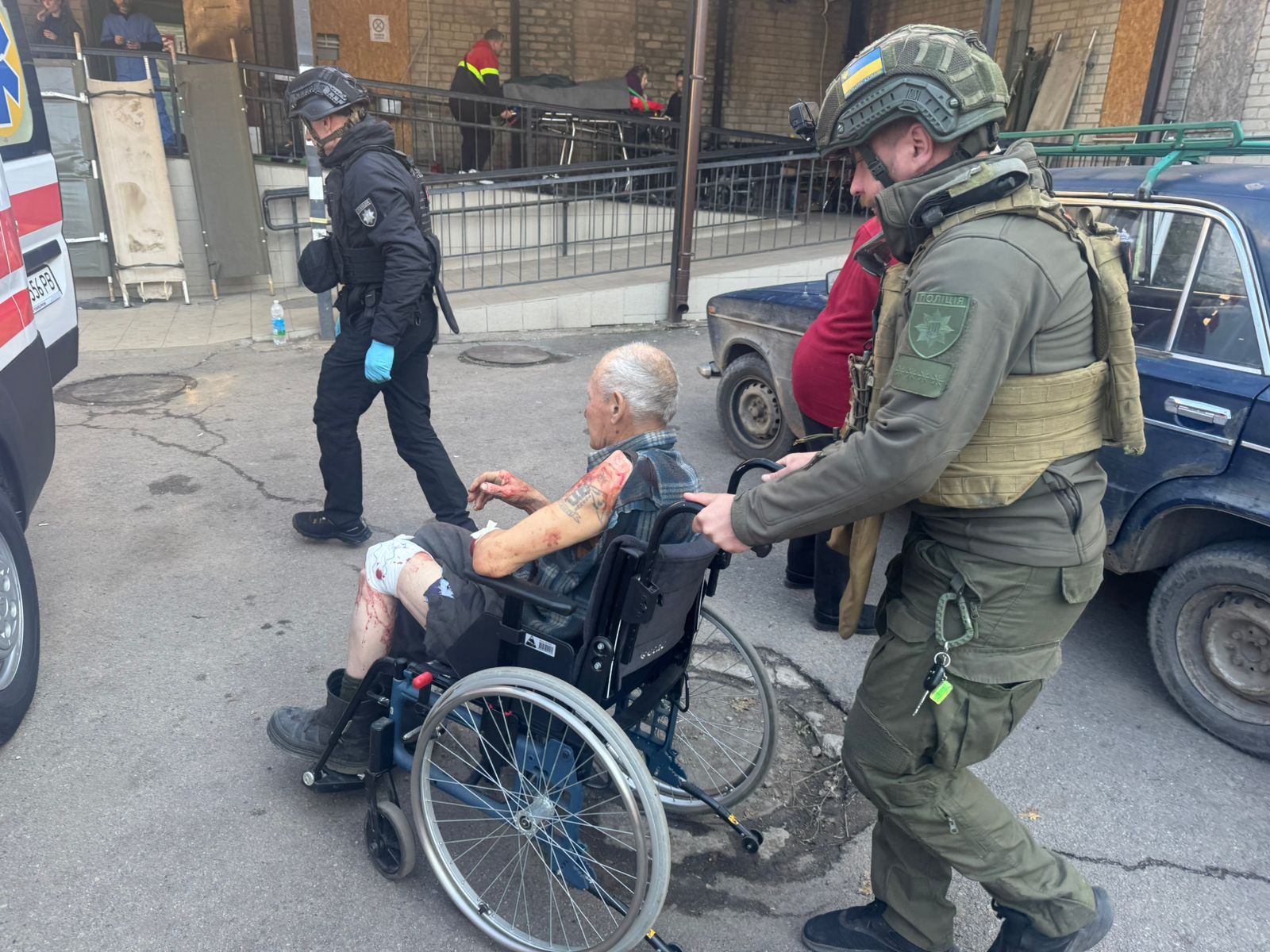 Раненый в Константиновке