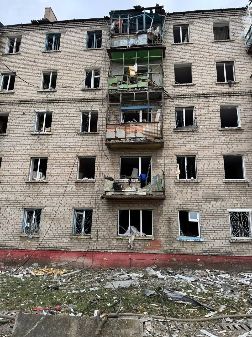 Повреждения в Дружковке