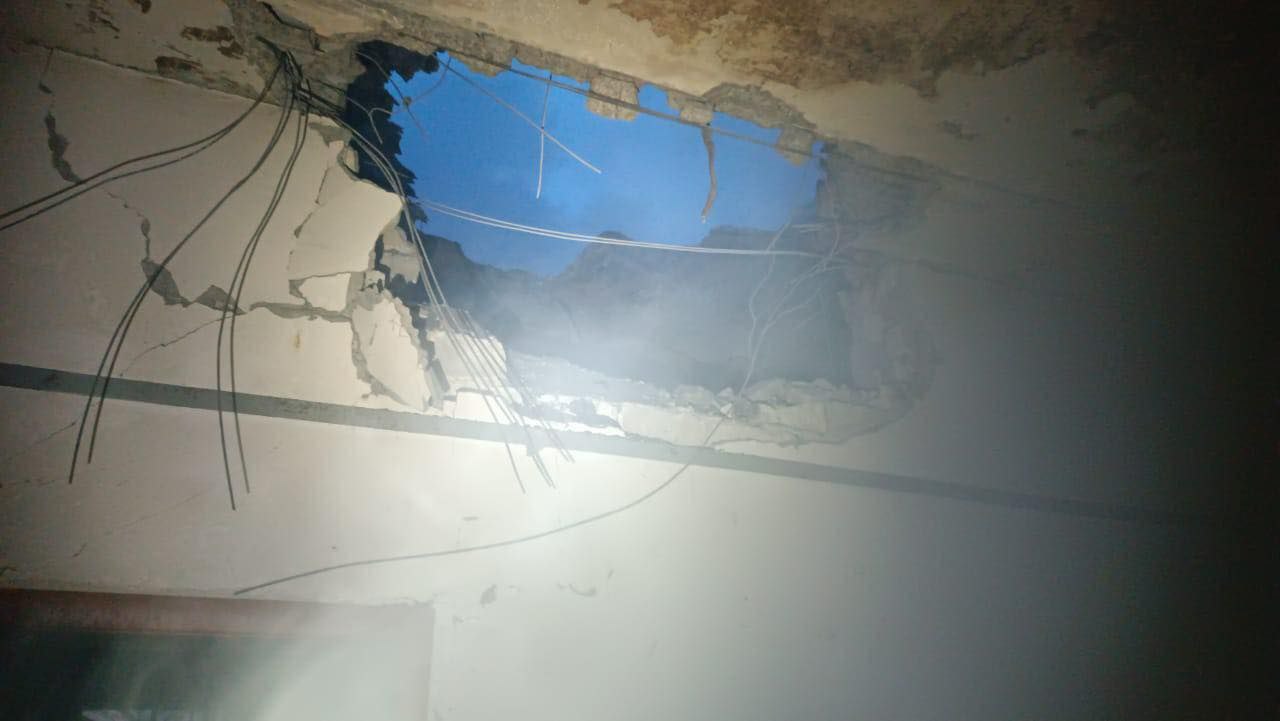 Повреждения в Славянске