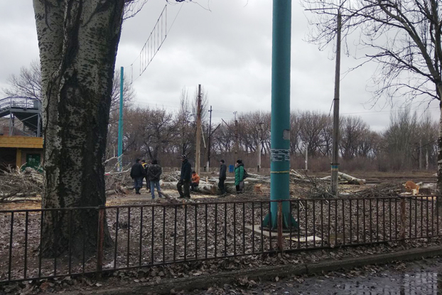 упавшие деревья Константиновка