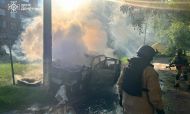 В Краматорском районе спасатели ликвидировали пожары после атак беспилотников