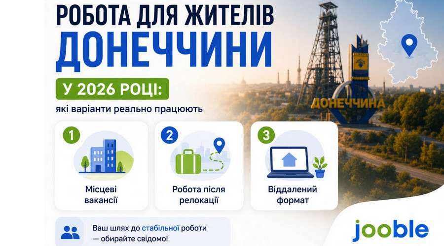 Робота для жителів Донеччини у 2026 році: які варіанти реально працюють