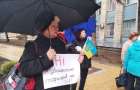 People in Druzhkovka hold a mass meeting against rising gas prices