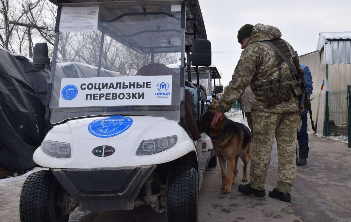 Обстановка на КПВВ в Донецкой области 22 февраля
