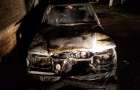 В Бахмуте ночью сгорел Mercedes