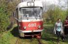 В Донецке «проблемный» трамвай сошел с рельсов