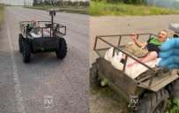 Украинские военные с помощью наземного робота эвакуировали раненого мирного жителя