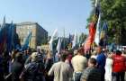 Горняки из Донбасса митинговали под Верховной Радой 
