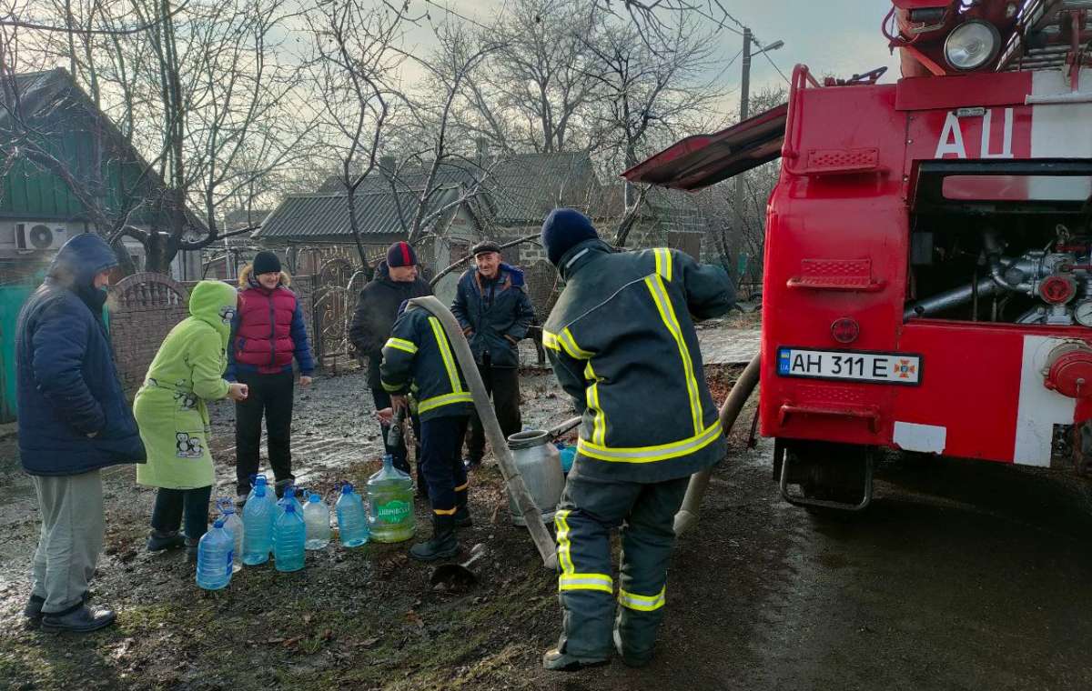 Підвіз води в Костянтинівці 12 грудня