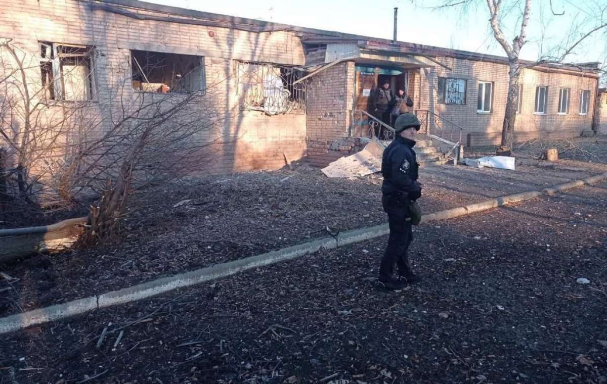 В Торецке повреждено здание полиции: Сводка за сутки