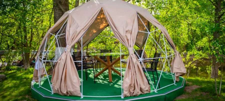 Геокупол — стильная защита от солнца и комфортный отдых на природе