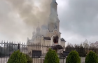 В Константиновке горит Свято-Успенская церковь. Видео