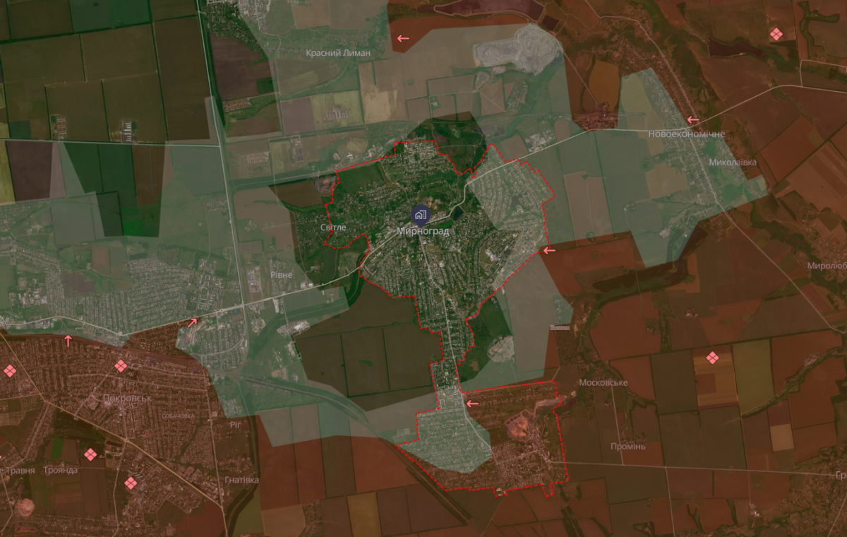 Мирноград в оточенні "сірої зони": логістичні шляхи під вогневим контролем РФ