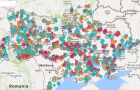 Все восстановленные объекты Донетчины на одной карте