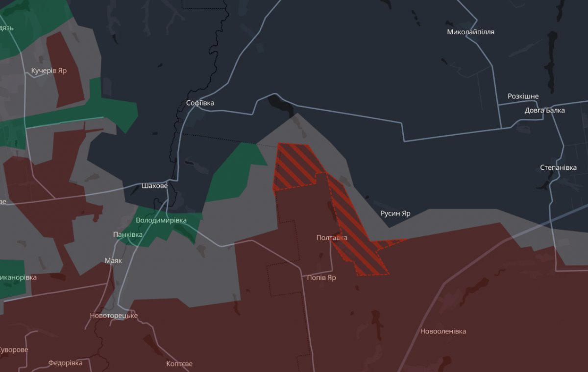 Российские войска захватили Полтавку на Константиновском направлении