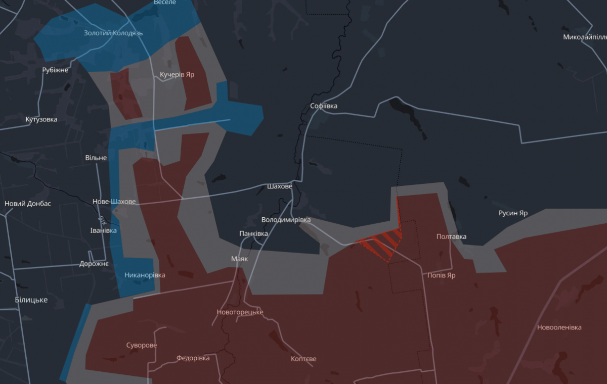 Ситуация на Добропольском направлении и продвижение армии РФ: Карта