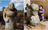 Во Львове реставрируют тысячелетнюю каменную бабу из Донетчины