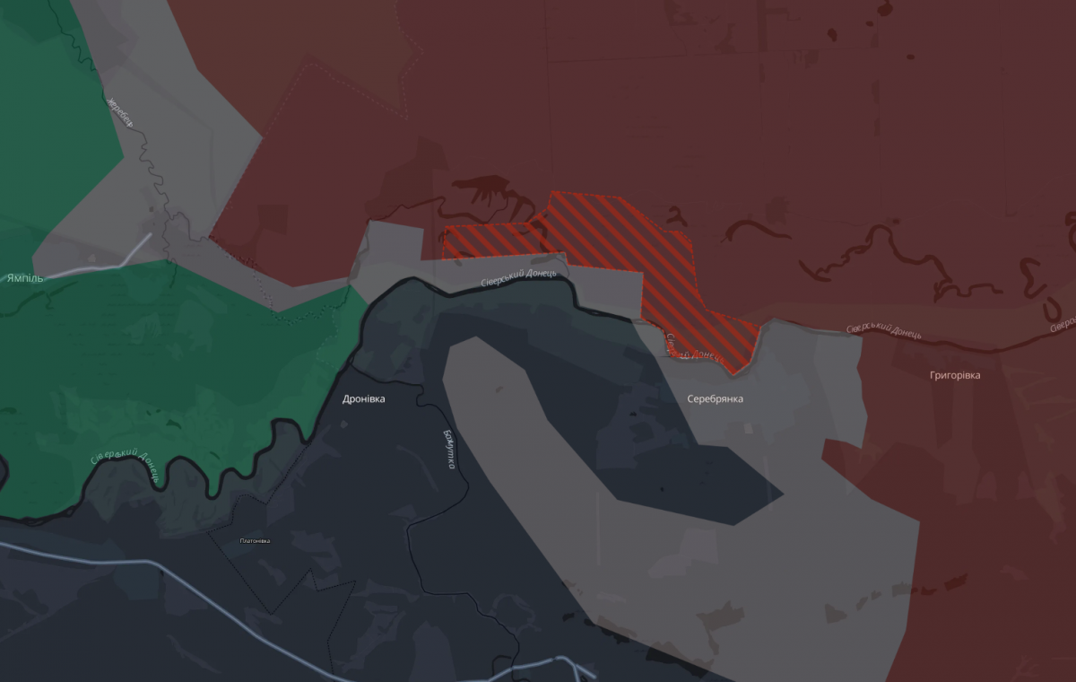 Российские войска существенно продвинулись в Серебрянском лесничестве: Как выглядит карта