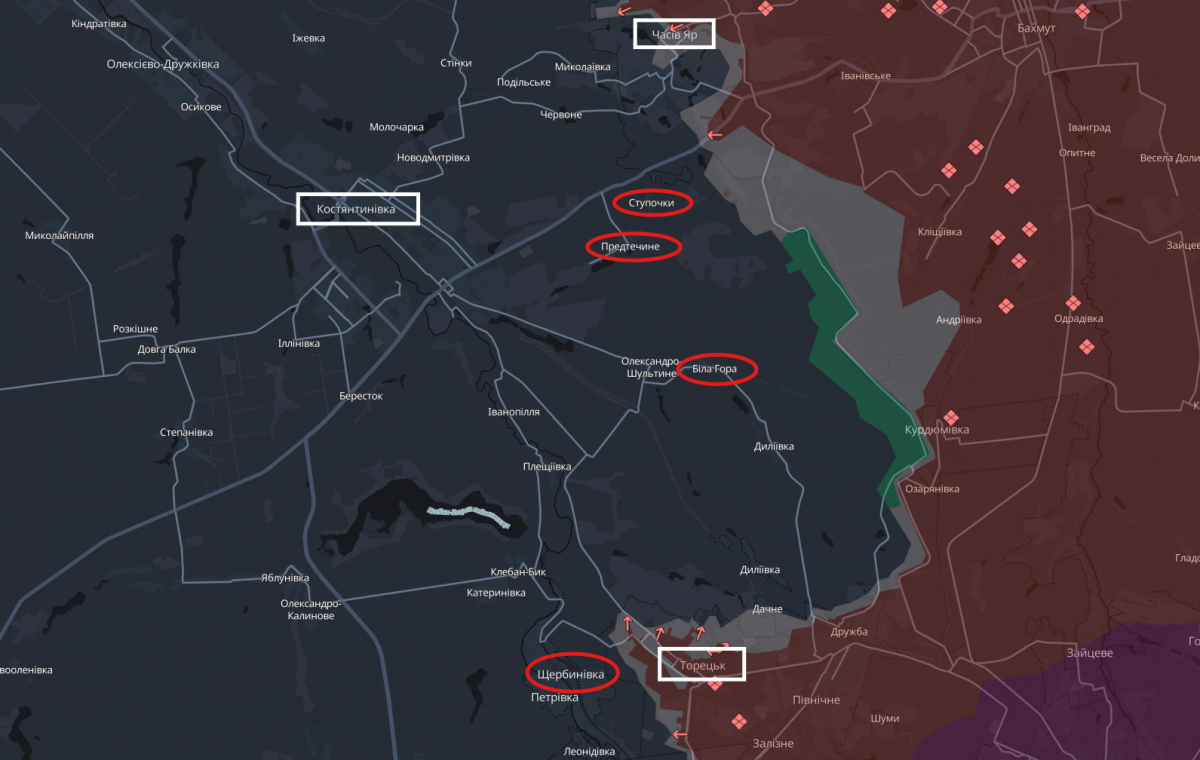 Идут тяжелые бои в городской застройке Часового Яра и Торецка: Сводка с восточного участка фронта