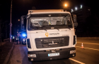 В Киеве грузовик «Укрпочты» столкнулся с полицейским авто