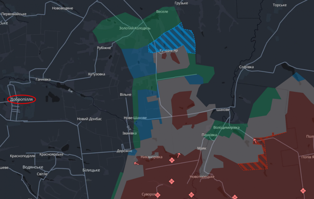 Где продвинулись Силы Обороны на Донетчине: Карта