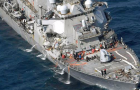 У берегов Японии Эсминец ВМС США столкнулся с торговым судном 
