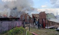 В Славянске спасатели потушили пожар после атаки российских дронов