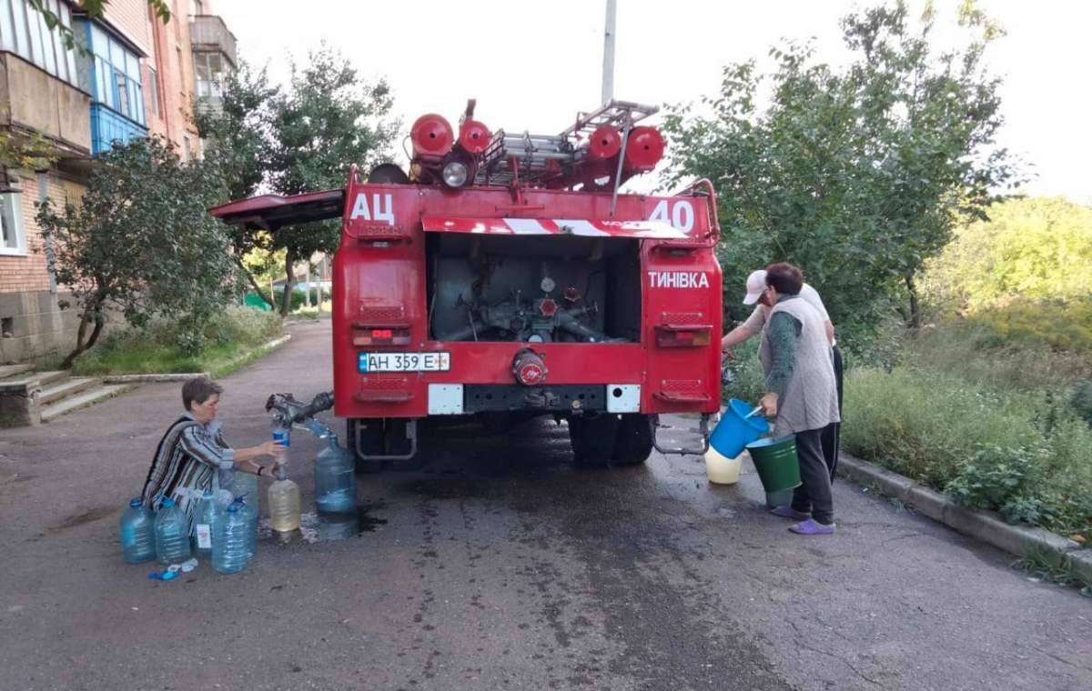 Подвоз воды жителям Константиновки 11 октября