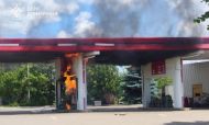 В Краматорске российский дрон атаковал автозаправочную станцию