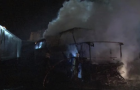 Во Львове дотла сгорел автобус