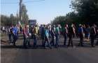 Miners of SE "Selidovugol" blocked the road Pokrovsk - Kurakhovo