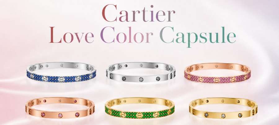 Lux Groups презентует Cartier Love Color Capsule новую коллекцию браслетов