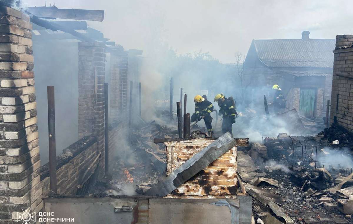 В Краматорске соседи вытащили из горящего дома тело мужчины