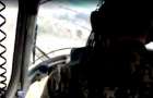 Уникальное видео из кабины военного вертолета, упавшего возле Краматорска