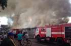 На Волыни в результате удара молнии загорелся рынок