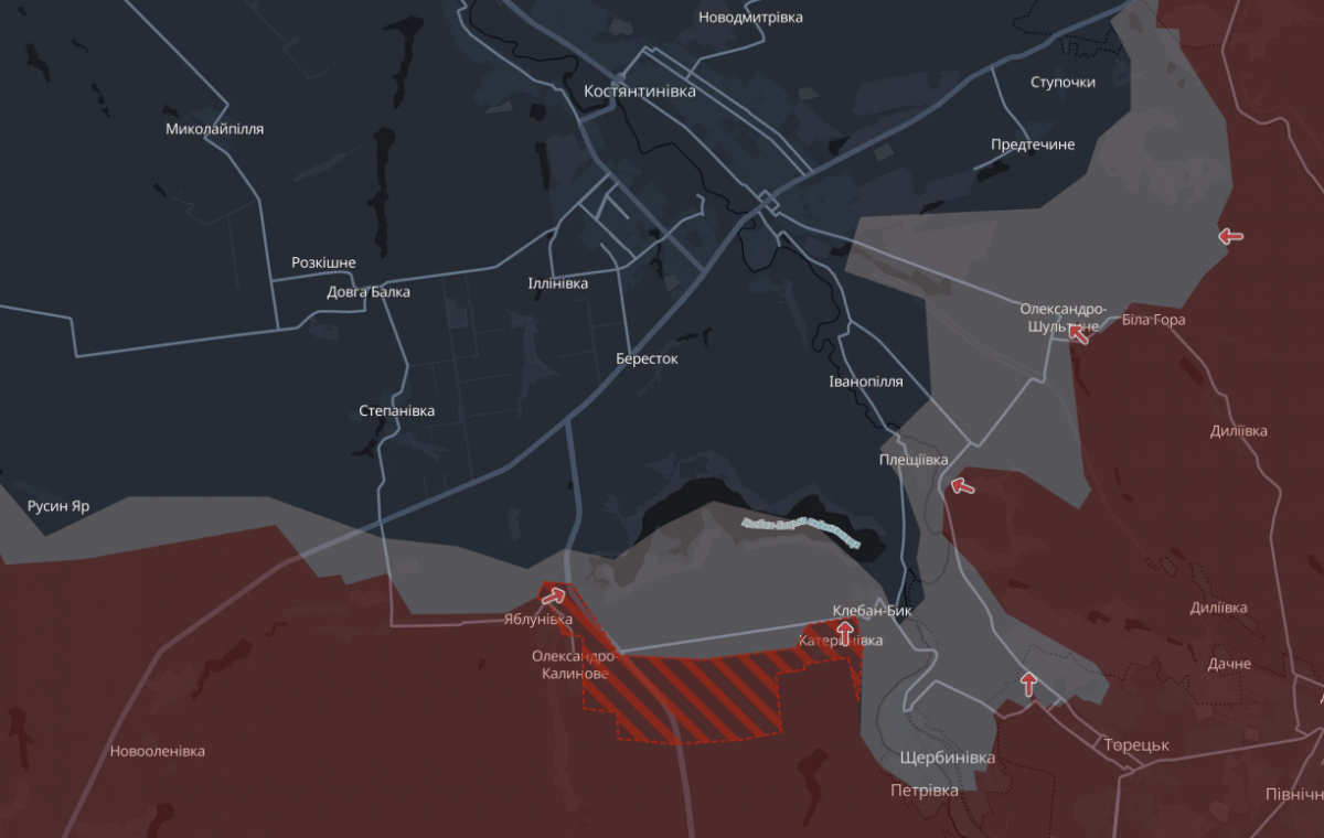 Продвижение РФ на Константиновском и Покровском направлениях: Как изменилась линия фронта